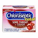 Chloraseptic Total Cough & Sore Throat Lozenges Wild Cherry, 15 ct, 2 Pack