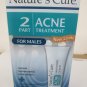 Nature's Cure Two-Part Acne Treatment System for Males 1 month supply...