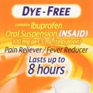 Motrin Children's DyeFree Pain Reliever and Fever Reducer, 4 Fluid Ounce (5...
