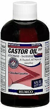 Humco Castor Oil for Constipation - 6 oz, Bulk Pack of 5