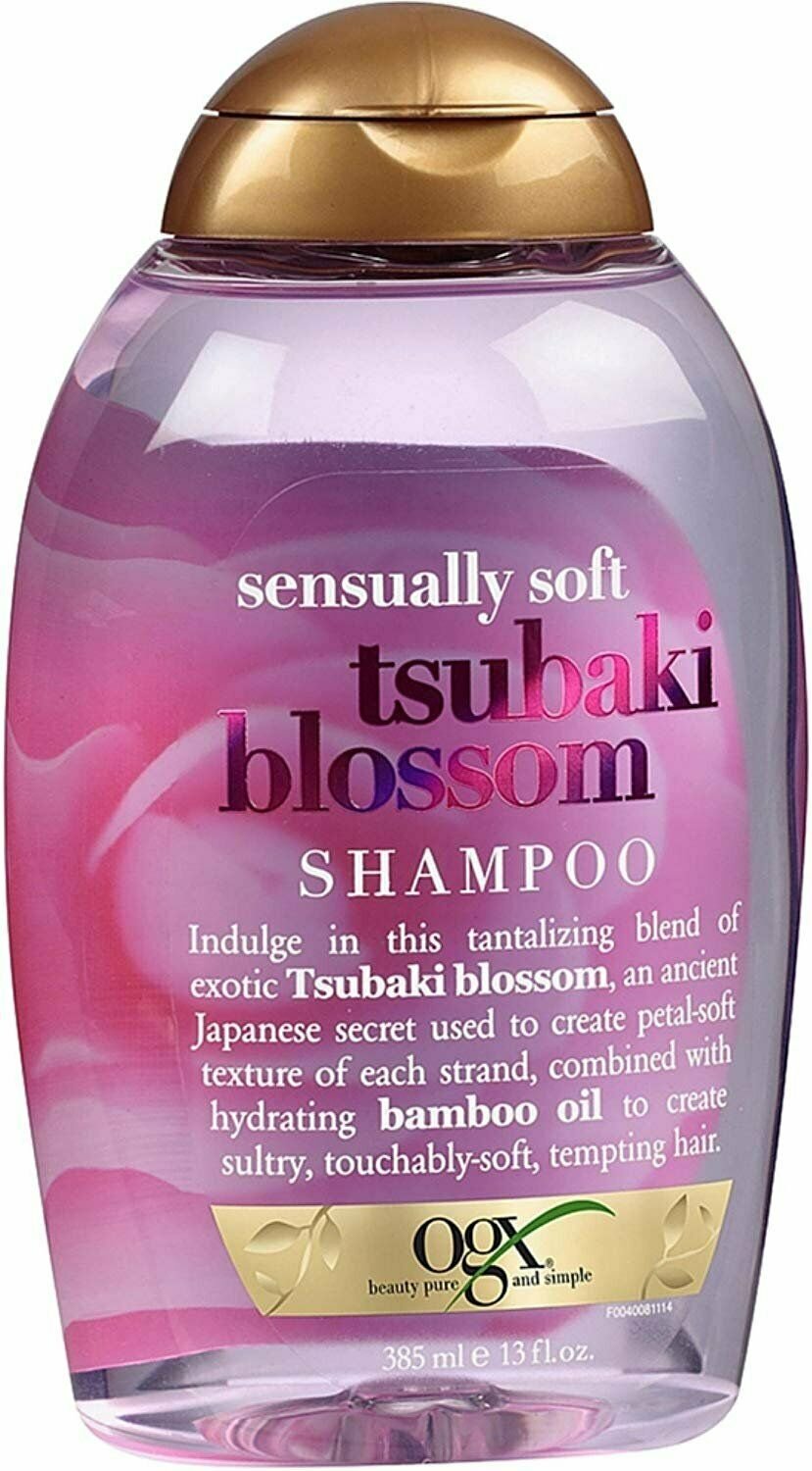 OGX Sensually Soft Tsubaki Blossom Shampoo 13 oz (Bulk Pack of 4)