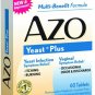 AZO Yeast Plus Dual Relief Multi-Symptom Formula Tablets 60 ct (Bulk Pack of 12)
