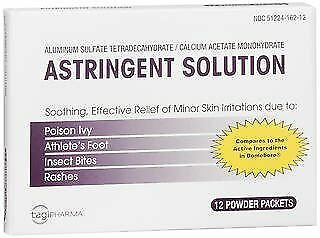 Tagi Pharma Astringent Solution Powder Packets - 12 Packets, Bulk Pack of 4