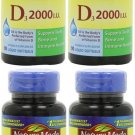 Nature Made D Vitamin 2000 IU Liquid - 90 Softgels, Bulk Pack of 4