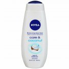 NIVEA Moisturizing Body Wash, Coconut 16.90 oz (Bulk Pack of 6)