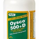 Rugby Oysco 500 + Vitamin D Tablets, 1000 count