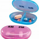 Apex AM/PM 2 Pocket Design Med Pack w/Easy Snap Lids 2 Count Each (Bulk Pack of 12)