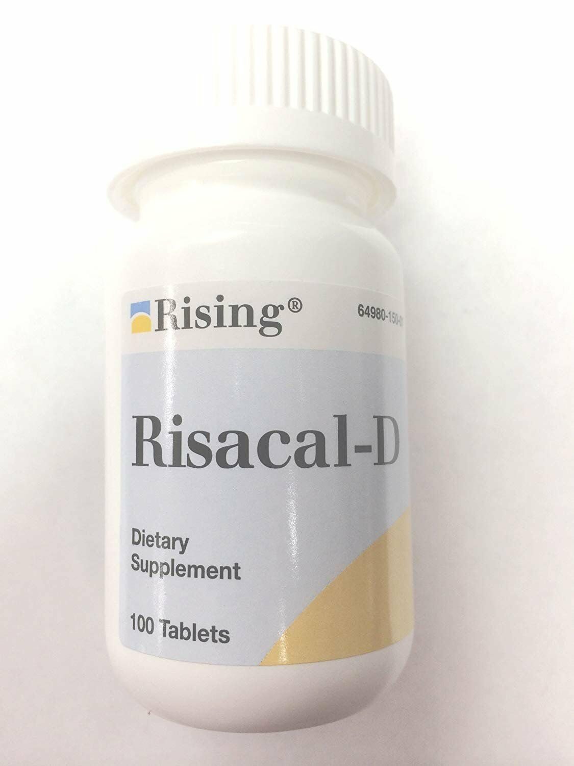 Rising Risacal-d Vitamin D & Calcium Supplement tablet, 100ct, 1 Pack