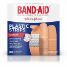 BAND-AID Adhesive Bandages Plastic Strips All One Size 60 Count (Bulk Pack of 8)