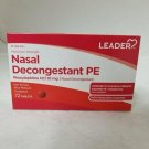Leader Nasal Decongestant PE Tablets Maximum Strength 10mg, 72ct, Bulk Pack of 6