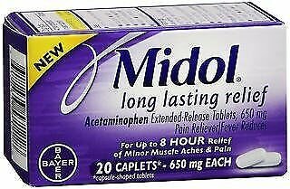 Midol Long Lasting Relief - 20 Caplets