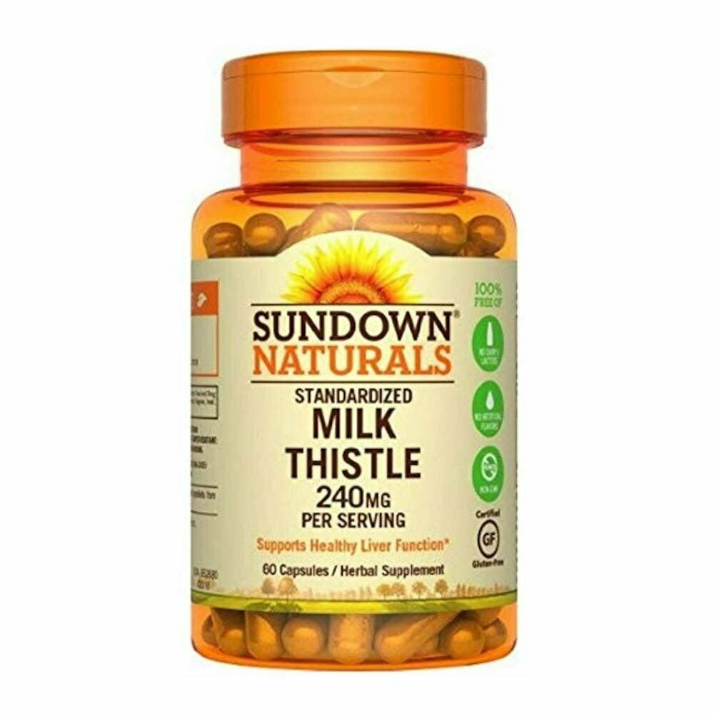 Sundown Milk Thistle 240Mg Capsules 60 Ct (5 Pack) Bulk