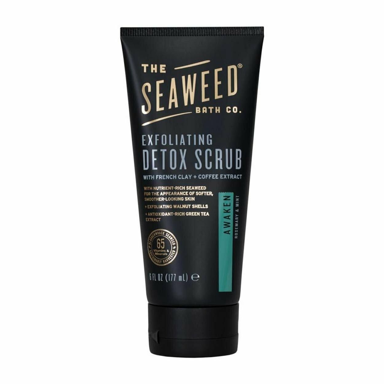 The Seaweed Bath Co Exfoliating Detox Body Scrub Awaken 6 fl Ounce, 2 Pack