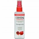 Crystal Essence Mineral Deodorant Body Spray, Pomegranate 4 ounces (Bulk Pack of 8)