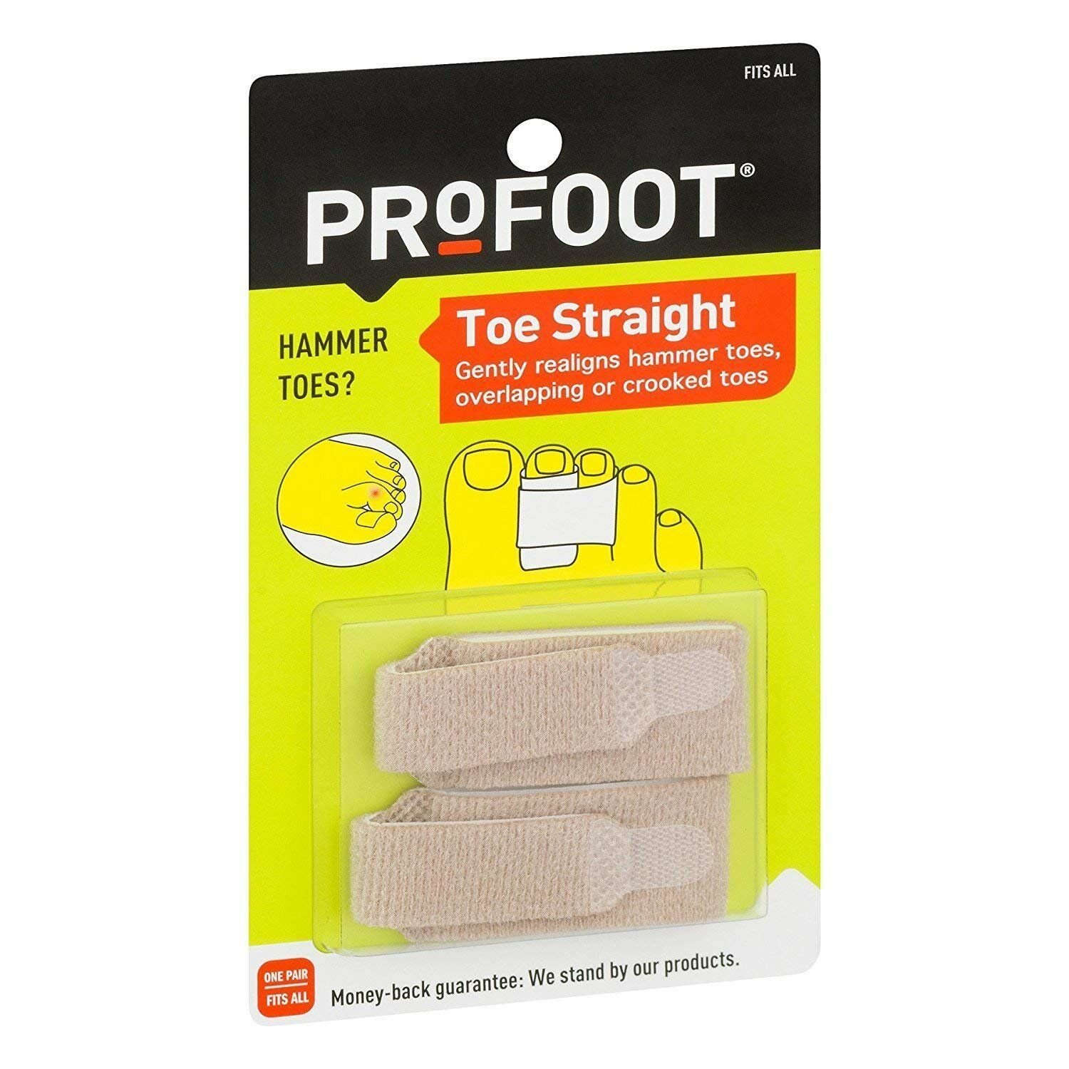 ProFoot Toe Straight Hammertoe Wrap 1 Pair Each (Bulk Pack of 3)