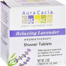 Aura Cacia Aromatherapy Shower Tablets, Relaxing Lavender 3 ea (Bulk Pack of 11)