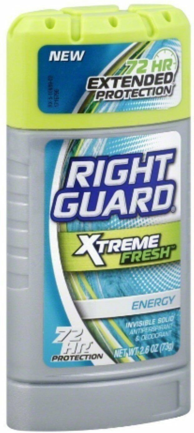 Right Guard Xtreme Fresh Antiperspirant, Energy 2.60 oz ( Bulk Pack of 5)