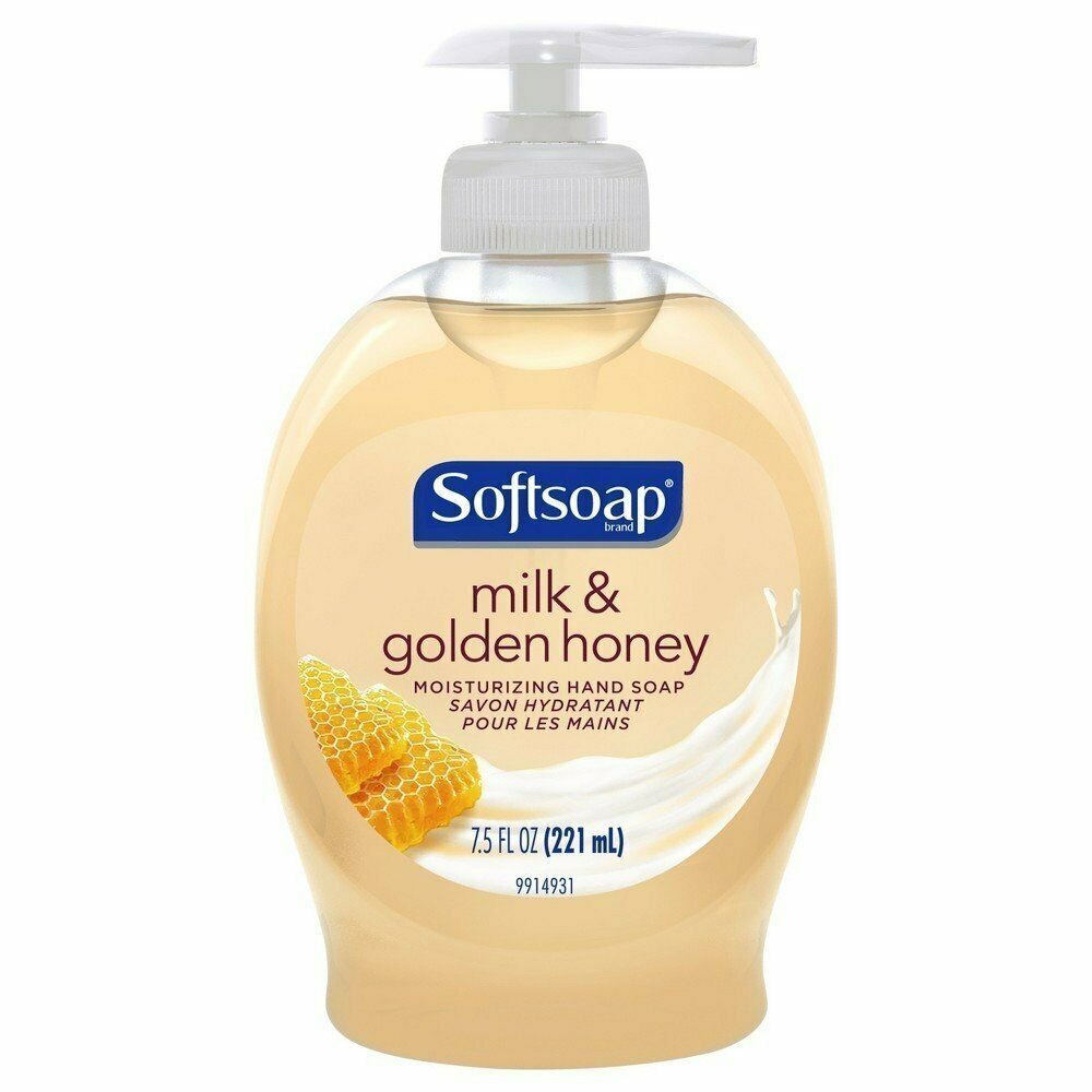 Softsoap Moisturizing Hand Soap Milk & Golden Honey 7.5 oz  (Bulk Pack of 3)