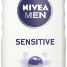 Nivea Men Sensitive 3 in 1 Body Wash - 16.9 Oz, (Bulk Pack of 8)