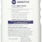 Nivea Men Sensitive 3 in 1 Body Wash - 16.9 Oz, (Bulk Pack of 8)
