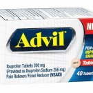 Advil Film-Coated Ibuprofen 200 mg Tablets 40 ea ( Bulk Pack of 7)