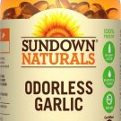 Sundown Naturals Odorless Garlic Non-GMO, Sodium / Gluten free, 100 ct, 5 Pack