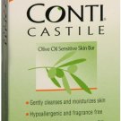 Consti Castile Olive Oil Sensitive Skin Bar Soap 100% Natural 3.7 oz (Bulk Pack of 3)