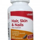 Leader Hair, Skin & Nails Supplement, 60 Capsules (Bulk Pack of 5)