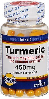 Basic Vitamins Turmeric 450 mg Capsules - 60 ct, Bulk Pack of 3