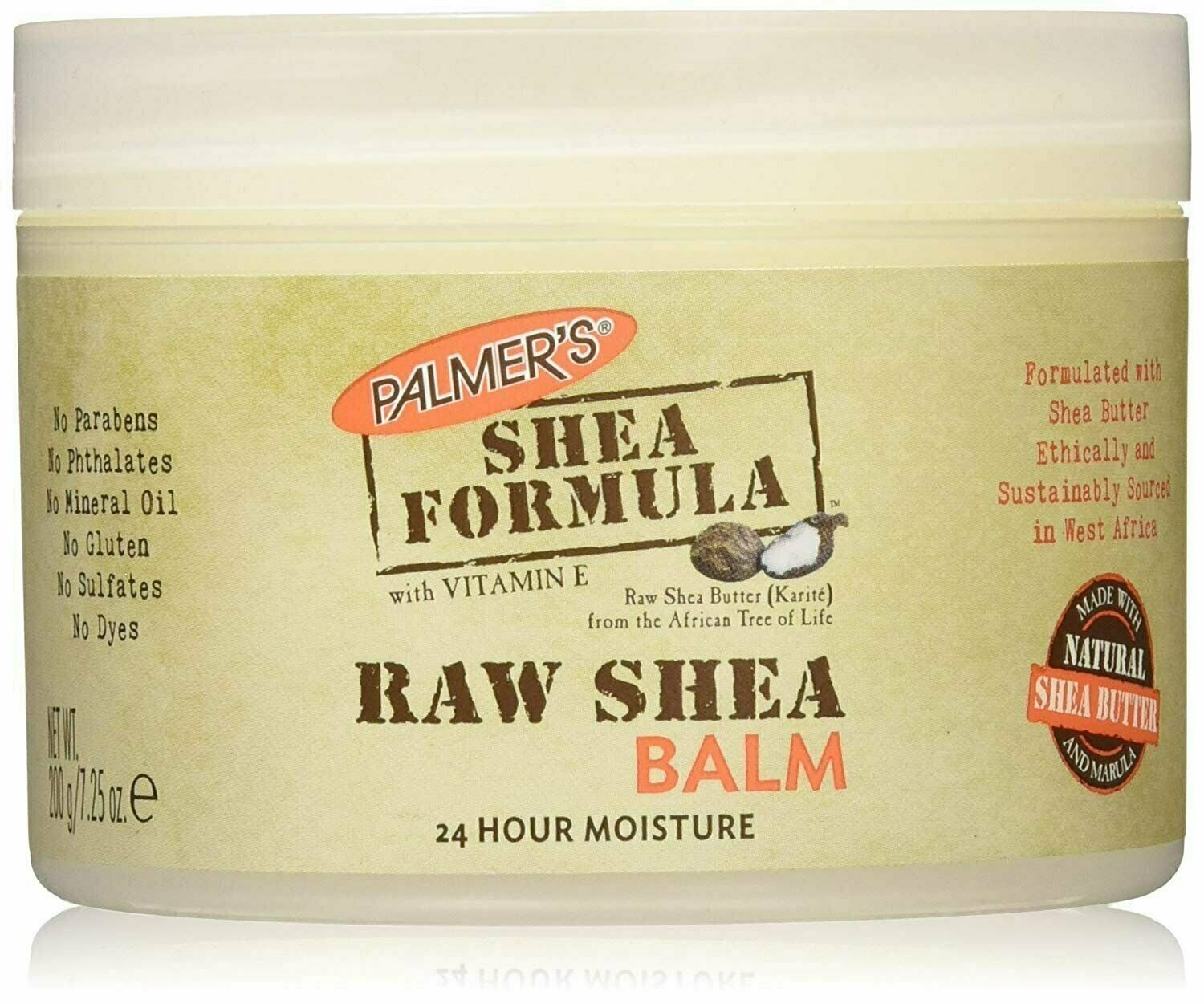 Palmer's Raw Shea Balm Formula with Vitamin E 24 hour Moisture, 7.25 oz, 3 Pack