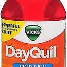 Vicks DayQuil Cold & Flu Liquid - 12 oz, Bulk Pack of 4