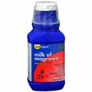 Sunmark Milk of Magnesia Saline Laxative Low Sodium Cherry Flavor 12oz, 6 Pack