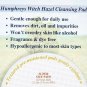 Humphreys Witch Hazel Cleansing Pads Soothes Irritation & Redness, 60ct, 4 Pack