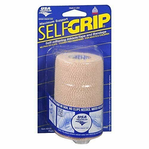 Self-Grip Self-Adhering Athletic Tape/Bandage 4" Beige, Bulk Pack of 5