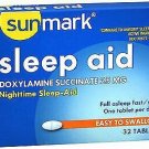 Sunmark Sleep Aid 25 mg Tablets Nighttime Sleep-Aid 32 Count (Bulk Pack of 12)