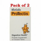 BioGaia ProTectis Probiotic Supplement Lemon 30 Chewable Tablets (Bulk Pack of 2)