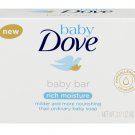 Dove Baby Bar Soap Rich Moisture Hypoallergenic pH Neutral 3.17 oz (Bulk Pack of 6)