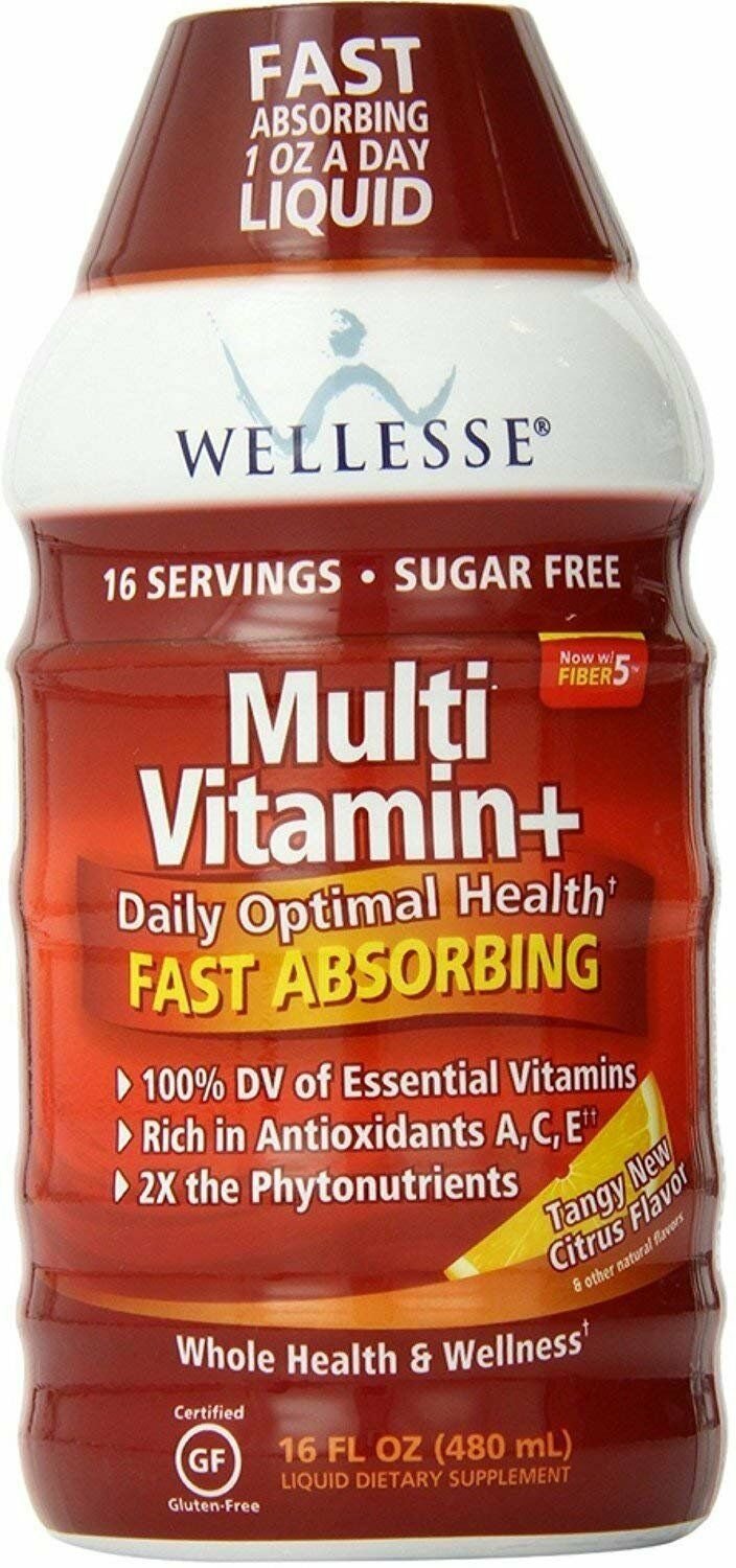 Wellesse Multivitamin Fast Absorbing, Complete B-Complex,Tangy New Citrus...