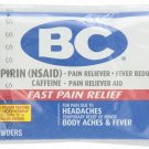 BC 6 POWDERS ASPIRIN PAIN RELIEVER ENVELOPES 6 pk Each ( 24 in a Pack )