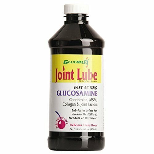 Glucoflex Joint Lube Glucosamine Liquid Cherry Flavor 16 oz (Bulk Pack of 3)