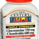 21st Century Glucosamine 750 mg & Chondroitin 600 mg - Triple Strength - 60...