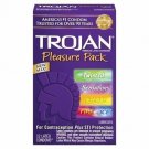 Trojan Condom Pleasure Pk Lubricatd 12Ct, Bulk Pack of 8