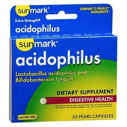 Sunmark Acidophilus, Pearl Capsules, Extra Strength - 30 capsules