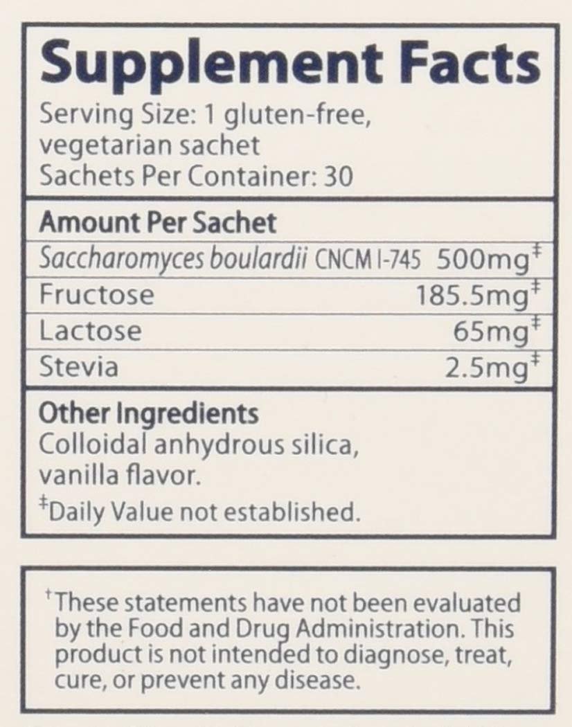 Florastor Max Daily Probiotic Supplement Packets For Adults, 30 Count