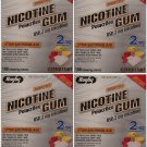 Nicotine Gum 2mg Sugar Free Coated Fruit Generic for Nicorette 100 Pieces per...