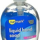Sunmark Liquid Hand Soap Clear 7.5 Ounce Pump Bottle (Bulk Pack of 12)