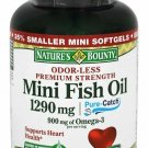 Nature's Bounty Fish Oil 1290 mg Mini Softgels - 90 ct, Bulk Pack of 4