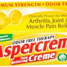 Aspercreme Pain Relieving Crème with Aloe Maximum Strength 1.25 oz (Bulk Pack of 8)