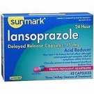 Sunmark Lansoprazole, 24 Hour Acid Reducer, Delayed Release Capsules - 42 capsules