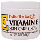 Fruit of the Earth Vitamin E Skin Care Cream Moisturizing 4 Ounce, 4 Pack